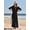 Black, variant on Merokeety Womens Summer Crewneck Maxi Dress Black XXL