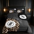 thumbnail image 2 of Erosebridal 8 Ball Queen Comforter Set Gray Comforter Sets Queen, Gray Solid, Black Reversible 3-Piece 1 Comforter and 2 Pillowcases, 2 of 6