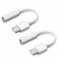 thumbnail image 1 of PinesC Mini Jack 3.5mm Adapters, Headphone Audio Adapters, USB Type C Converter Adapter Cable for Samsung, Huawei, Xiaomi, One Plus, Google Pixel, iPad Pro, Other Android, PC and Mac, 1 of 5