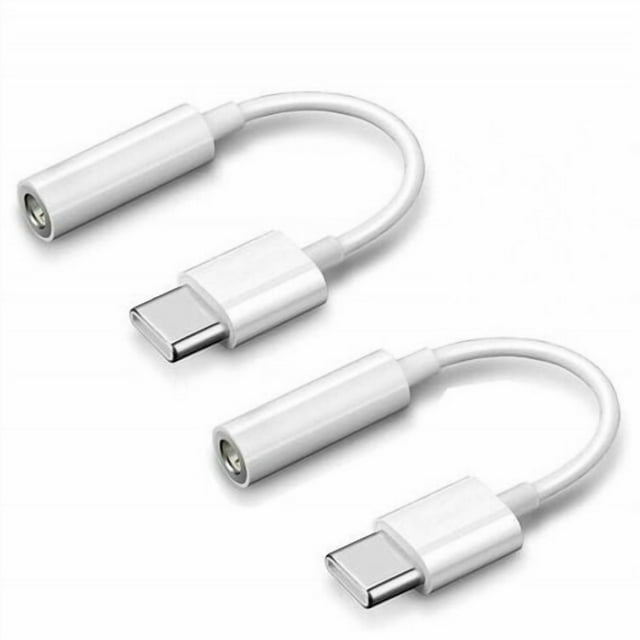 PinesC Mini Jack 3.5mm Adapters, Headphone Audio Adapters, USB Type C Converter Adapter Cable for Samsung, Huawei, Xiaomi, One Plus, Google Pixel, iPad Pro, Other Android, PC and Mac
