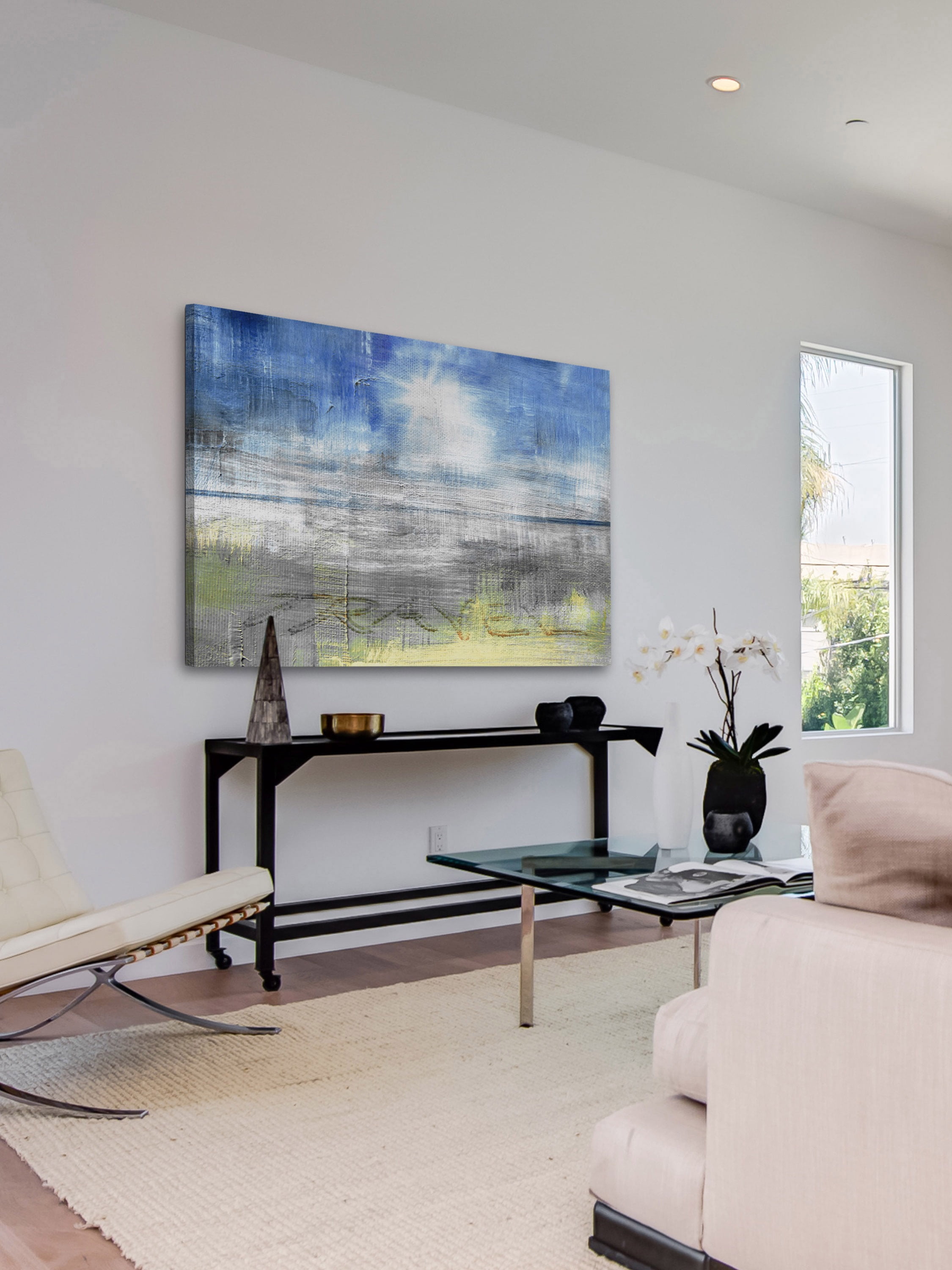 "Travel in the Sand" Painting Print on Wrapped Canvas