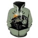 thumbnail image 1 of Sudadera con capucha y cremallera para hombre, diseño de coche clásico de dibujos animados, estilo Harajuku, con estampado 3D, manga larga, divertida, informal, estilo hip hop, unisex, 2024, 1 of 6