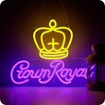 thumbnail image 1 of Letrero de neón de cerveza Crown, letreros iluminados para cuevas de hombres, bares deportivos, pubs, tiendas de cerveza, fiestas, clubes, luces de neón de whisky, lámpara para decoración de pared de, 1 of 6