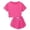 57Red180, variant on WERYOUNG Children Kid Boys Girls Summer Outfits Short Sleeve Crewneck Solid Color T Shirt Top And Shorts Casual Two Piece Sets Versatile Clothing Sets 3-4 Years