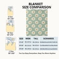 thumbnail image 3 of Daisy Blanket Butterfly White Floral Pattern on Mint Green Throw Blankets Gifts for Girls Women Lightweight Soft Fleece Cozy for Sofa Couch Bed Room Birthday Boho Spring Decor 60x80in, 3 of 6