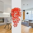 thumbnail image 6 of 39.37" Artificial Maple Leaf Hanging Decoration, 5 Branches Fake Fall Leaves Bundles, Simulation Plastic Plants Bushes Plants Decor for Outdoor Indoor Home Garden Thanksgiving Party(A), 6 of 6