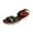 Multicolor, variant on JeashCHAT Sandals for Women Comfort Walking Sandals Open Toe Elastic Ankle Strap Slip On Flat Sandals Summer Beach Sandals