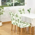 thumbnail image 4 of Dining Room Chair Covers Set of 4, Soft Stretch Kitchen Chair Covers Slipcover Protector, Removable Washable Geometric Parson Chair Covers 4 Pack, Sage Green, 4 of 6