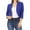 1# Blue cheap stuff under 5 dollars, variant on Dyegold Women's Casual Cropped Blazer 3/4 Sleeve Collarless Open Front Lightweight Work Office Cardigan Suit Jacket Shrug