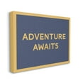 thumbnail image 3 of Stupell Industries Adventure Awaits Blue & Ochre Inspirational Painting Gallery Wrapped Canvas Print Wall Art, 3 of 5