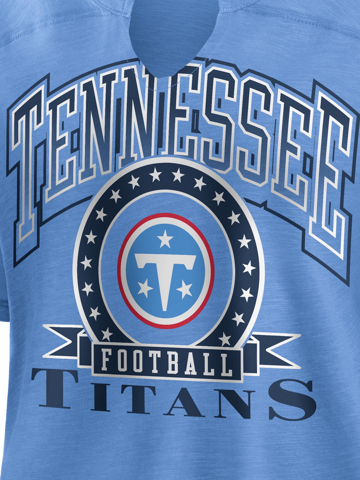 NFL Tennessee Titans Women's Cotton Blue Short Sleeve T-Shirt
