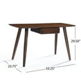 thumbnail image 3 of GDF Studio Mayworth Mid Century Modern Wooden Desk, Natural Walnut, 3 of 7