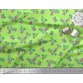 thumbnail image 2 of Soimoi Tissu Popeline de Coton Imprimé Feuilles & Roses au Mètre 56 Pouces de Large, 2 of 3