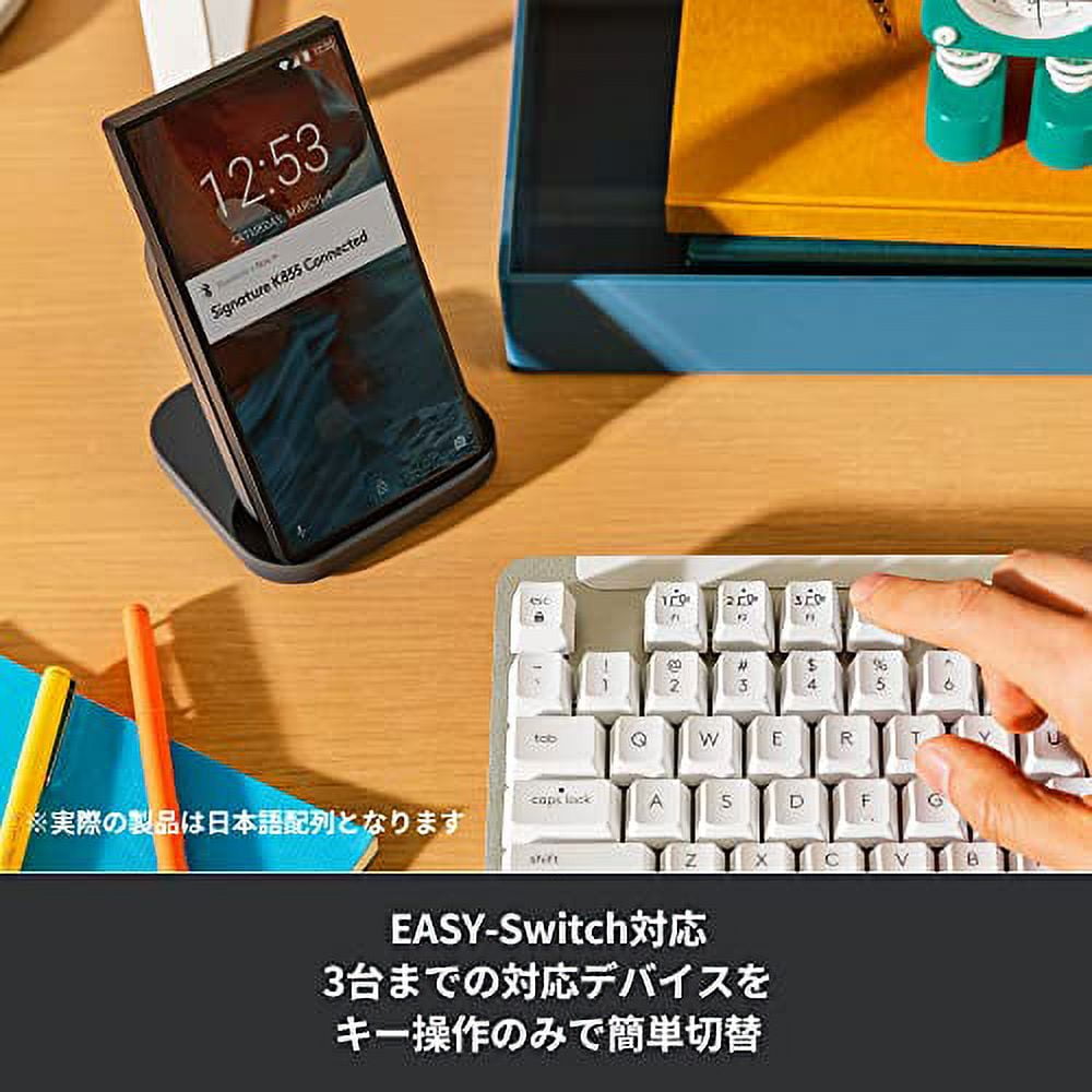Logicool SIGNATURE K855OW Wireless Mechanical Keyboard TTC Red Axis Linear  Bluetooth Logi Bolt Unifying Compact Japanese Layout Small Tenkeyless