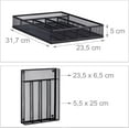 thumbnail image 4 of Drawer Organizer, Cutlery Tray Silverware Flatware Storage Divider for Kitchen, Mesh Wire with Non slip Foam Feet, 5 Component, 4 of 8