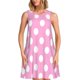 thumbnail image 1 of Balery Pink And White Polka Dot Vestidos de verano para mujer con estampado: vestido holgado sin mangas, vestido playero informal y cómodo para días calurosos., 1 of 7