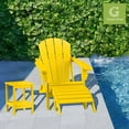 thumbnail image 2 of GREENVINES Adirondack-Ottoman | Folding | Set of 2 | HDPE Plastic | Outdoor Footrest | All Weather | Foot Rest | Foot Stool | Yellow | for Adirondack Chair | for Patio Backyard Pool, 2 of 6