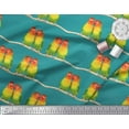 thumbnail image 3 of Soimoi Georgette Viscose Fabric Branch & Colorful Parrot Bird Fabric Prints by Yard 42 Inch Wide, 3 of 3