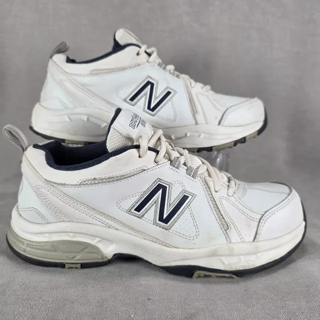 New Balance 608 V3 Walking Shoes Mens Size 8.5 4E White Navy Running MX608V3W