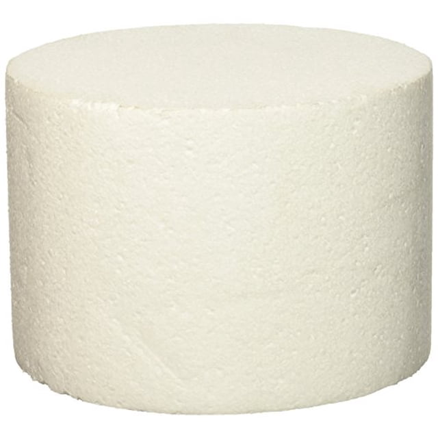 Oasis Supply 747087 Gâteau Rond Factice 7 Pouces x 5 Pouces Blanc