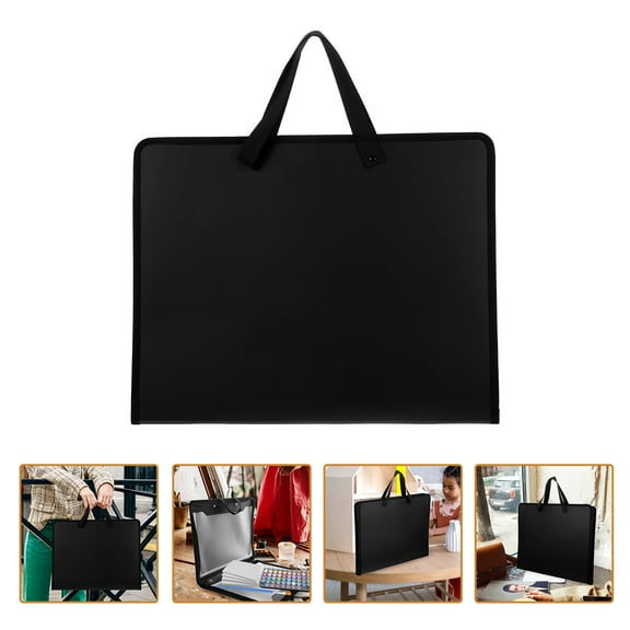 PBPBOX Art Student Portfolio Black Durable Document and Sketch Folder
