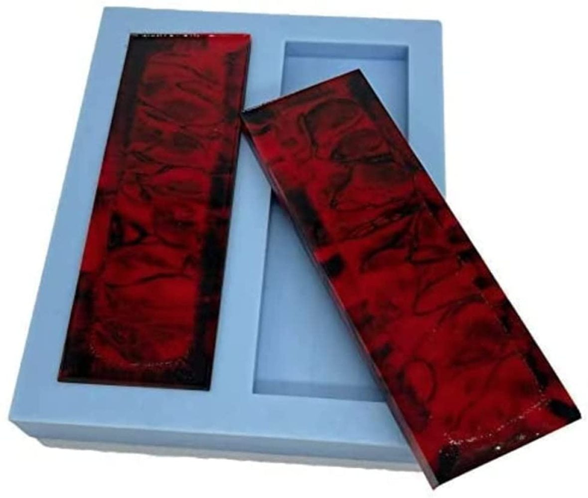 Pen Kit Mall Double Cavity Silicone Knife Scale Mold 25/64" x 2" x 6