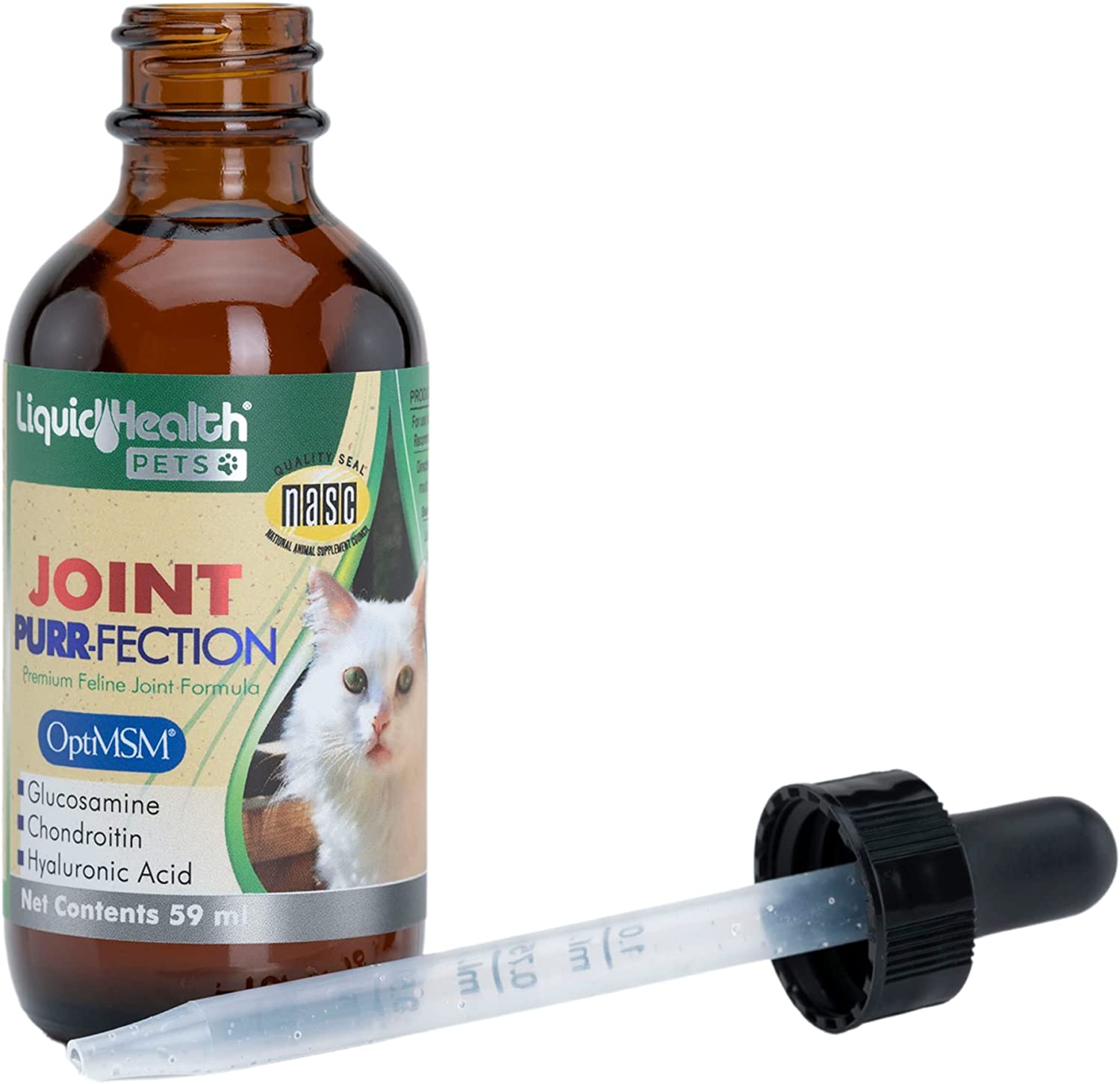 Liquid Health Liquid Cat Glucosamine Joint PurrFection Hip and Joint Health Relief Support