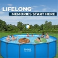 thumbnail image 3 of Bestway Steel Pro MAX Metal Frame Above Ground Pool - 15 ft x 48 in Round - Blue, 3 of 11