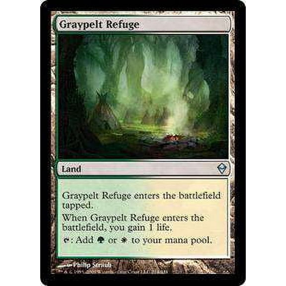 MtG Zendikar Uncommon Graypelt Refuge (Foil) #214