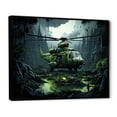 thumbnail image 2 of Designart "Jungle Patrol By Military Helicopter" Military Floater Framed Wall Art Prints, 2 of 5