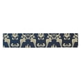 thumbnail image 3 of MKHERT Blue gold pattern Table Runner for Kitchen Wedding Party Home Decor 14x72 inch, 3 of 4