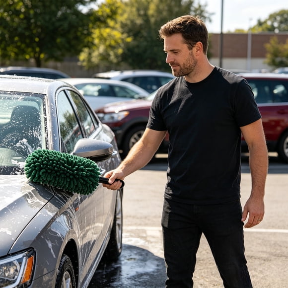 Chenilles Car Wash Brush Lightweight Mini Duster Soft Microfiber Mop For Interior Detailing Dusting Dashboard Vents