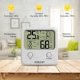 thumbnail image 2 of Termómetro higrómetro digital, higrómetro digital de temperatura interior con monitor de pantalla Temperatura y humedad más grandes para el hogar y la oficina, 2 of 6