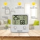 thumbnail image 2 of Termómetro higrómetro digital, higrómetro digital de temperatura interior con monitor de pantalla Temperatura y humedad más grandes para el hogar y la oficina Adepaton YQ-0073, 2 of 6