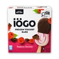 thumbnail image 1 of IÖGO Frozen Yogurt Bars, Raspberry Chocolate 1/2 Dipped In Chocolatey Coating, 4 x 80 ml, 1 of 7