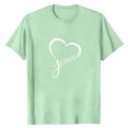 thumbnail image 5 of Yaoyar T-Shirts Graphiques Imprimés Cœur d'Amour pour Hommes Saint-Valentin T-Shirt Manches Courtes Col Rond Vintage T-Shirt Décontracté Été Tendance Pulls de Rue, 5 of 5