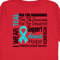 thumbnail image 4 of Inktastic Ovarian Cancer I Wear Teal Ribbon Tribute Boys or Girls Long Sleeve Toddler T-Shirt, 4 of 5