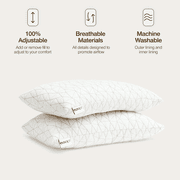 Coop Sleep Goods Memory Foam Kids Pillow with Grey Pillow Protector