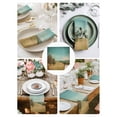 thumbnail image 4 of Hokiten Kitchen Dinner Napkins Set of 4 Turquoise Sky Hills Cloth Napkins Reusable Washable Table Napkins for Weddings Cocktail Parties Holiday Table Decor 20x20 Inch, 4 of 8