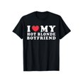 thumbnail image 1 of [100% Cotton] i Love My Hot Blonde Girlfriend i Heart My Blonde Hot GF T-Shirt Casual Soft, 1 of 6