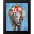 thumbnail image 2 of Medley, Elizabeth 12x14 Black Modern Framed Museum Art Print Titled - Tropical Elephant, 2 of 5