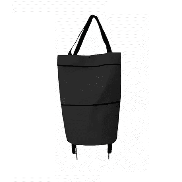Bolso Con Ruedas Plegable Oxford Para Compras Negro Malubero Malu1827