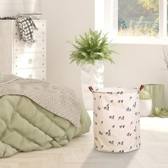 JingChun Storage Basket, Nursery Hamper Canvas Laundry Basket Foldable with Waterproof Large Storage Baskets for Kids Boys and Girls, office, Bedroom, Clothes,Toys