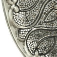 thumbnail image 4 of DecMode Silver Metal Plate Wall Decor with Embossed Details, 4 of 8
