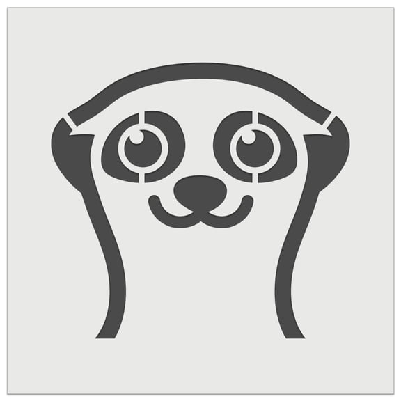 Peeking Meerkat DIY Cookie Wall Craft Stencil - 5.5 Inch
