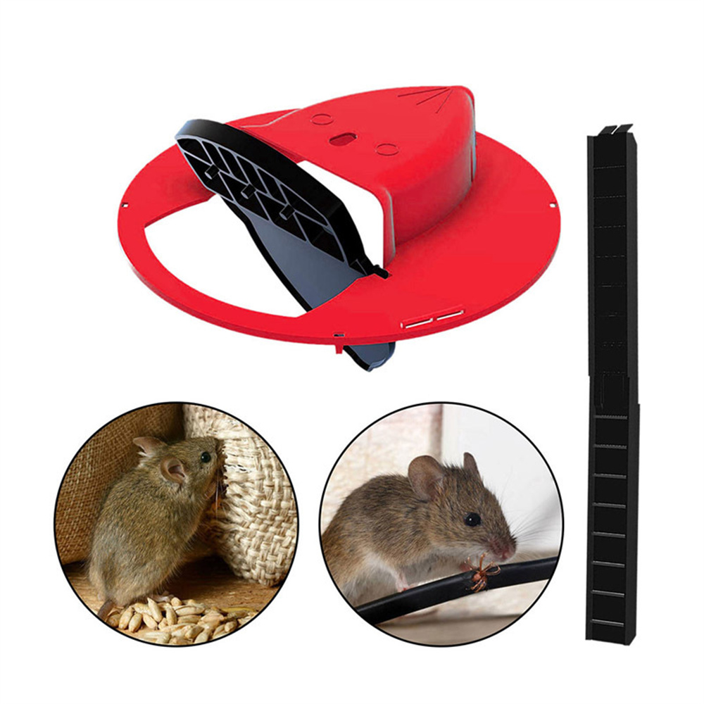 Reusable Plastic Smart Mouse Trap Bucket Lid Mice Rat Humane or Lethal