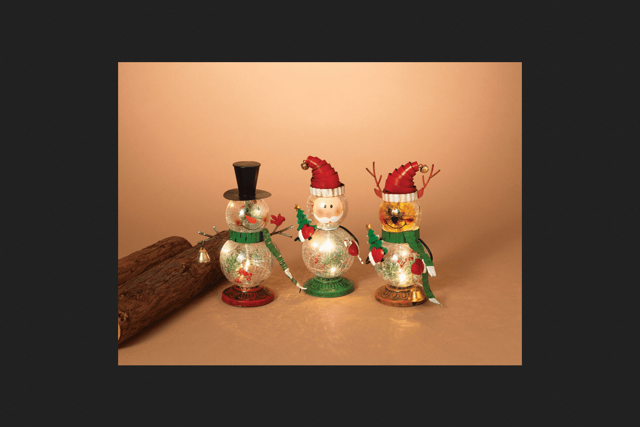 Gerson Company Snowman, Reindeer or Santa Christmas Figurine