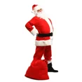thumbnail image 2 of Disfraz de Navidad de Papá Noel para adultos, traje de terciopelo rojo, clásico de lujo, fiesta de Carnaval, 2 of 7