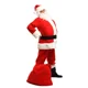 thumbnail image 2 of Disfraz de Navidad de Papá Noel para adultos, traje de terciopelo rojo, clásico de lujo, fiesta de Carnaval, 2 of 7