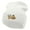 White, variant on Beer And Pizza Embroidered 12 Inch Long Knitted Beanie - White OSFM